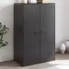 Image de vidaXL Buffet noir 67x39x107 cm acier