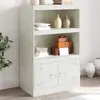 Image de vidaXL Buffet blanc 67x39x107 cm acier