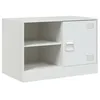 Image de vidaXL Tv-meubel 67x39x44 cm staal wit