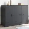 Image de vidaXL Buffet anthracite 99x39x73 cm acier