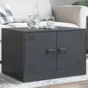 Image de vidaXL Table basse anthracite 67x50x44 cm acier