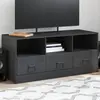Image de vidaXL Meuble TV anthracite 99x39x44 cm acier