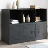 Image de vidaXL Buffet anthracite 99x39x73 cm acier