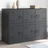 Image de vidaXL Buffet anthracite 99x39x73 cm acier