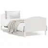Image de vidaXL Cadre de lit sans matelas blanc 90x200 cm bois de pin massif