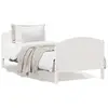 Image de vidaXL Cadre de lit sans matelas blanc 90x190 cm bois de pin massif