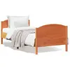 Image de vidaXL Cadre de lit sans matelas cire marron 75x190 cm bois pin massif