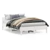 Image de vidaXL Cadre de lit sans matelas blanc 120x200 cm bois de pin massif