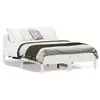 Image de vidaXL Cadre de lit sans matelas blanc 120x190 cm bois de pin massif