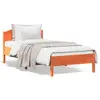 Image de vidaXL Cadre de lit sans matelas cire marron 100x200cm bois pin massif