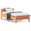 Image de vidaXL Cadre de lit sans matelas cire marron 90x190 cm bois pin massif