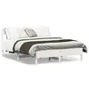Image de vidaXL Cadre de lit sans matelas blanc 150x200 cm bois de pin massif
