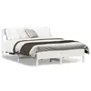 Image de vidaXL Cadre de lit sans matelas blanc 120x200 cm bois de pin massif