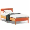 Image de vidaXL Cadre de lit sans matelas cire marron 100x200cm bois pin massif