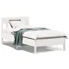 Image de vidaXL Cadre de lit sans matelas blanc 75x190 cm bois de pin massif