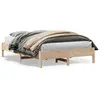 Image de vidaXL Cadre de lit sans matelas 160x200 cm bois massif de pin