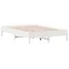 Image de vidaXL Cadre de lit sans matelas blanc 120x200 cm bois de pin massif