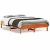 Image de vidaXL Cadre de lit sans matelas cire marron 135x190cm bois pin massif