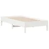 Image de vidaXL Cadre de lit sans matelas blanc 90x190 cm bois de pin massif