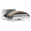 Image de vidaXL Cadre de lit sans matelas blanc 160x200 cm bois de pin massif