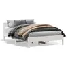 Image de vidaXL Cadre de lit sans matelas blanc 140x200 cm bois de pin massif