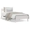 Image de vidaXL Cadre de lit sans matelas blanc 100x200 cm bois de pin massif