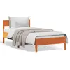 Image de vidaXL Cadre de lit sans matelas cire marron 90x200 cm bois pin massif