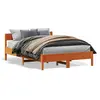 Image de vidaXL Cadre de lit sans matelas cire marron 120x190cm bois pin massif