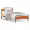 Image de vidaXL Cadre de lit sans matelas cire marron 90x190 cm bois pin massif
