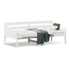 Image de vidaXL Lit de jour sans matelas blanc 90x190 cm bois de pin massif