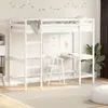 Image de vidaXL Lit superposé sans matelas blanc 90x200 cm bois de pin massif