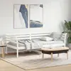 Image de vidaXL Lit de jour sans matelas blanc 80x200 cm bois de pin massif