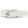 Image de vidaXL Cadre de lit sans matelas blanc 200x200 cm bois massif de pin