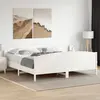 Image de vidaXL Cadre de lit sans matelas blanc 180x200 cm bois massif de pin