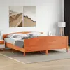 Image de vidaXL Cadre de lit sans matelas cire marron 180x200cm bois pin massif