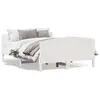 Image de vidaXL Cadre de lit sans matelas blanc 160x200 cm bois de pin massif