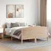 Image de vidaXL Cadre de lit sans matelas 135x190 cm bois de pin massif