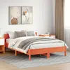 Image de vidaXL Cadre de lit sans matelas cire marron 150x200cm bois pin massif