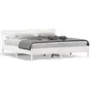 Image de vidaXL Cadre de lit sans matelas blanc 180x200 cm bois massif de pin