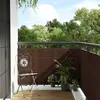 Image de vidaXL Paravent de balcon brun et noir 600x80 cm résine tressée