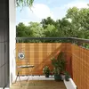 Image de vidaXL Paravent de balcon marron clair 300x100 cm résine tressée