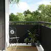 Image de vidaXL Paravent de balcon noir 500x80 cm résine tressée