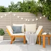 Image de vidaXL Banc de jardin avec coussins 2 en 1 bois d'acacia massif