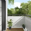 Image de vidaXL Écran de balcon gris clair 90x500 cm 100% polyester oxford