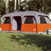 Image de vidaXL Tente de cabine familiale 10 personnes gris imperméable