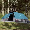 Image de vidaXL Tente familiale à dôme 9 personnes bleu imperméable