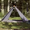 Image de vidaXL Tente familiale tipi 8 personnes gris et orange imperméable