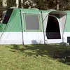 Image de vidaXL Tente de camping tunnel 4 personnes vert imperméable