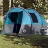 Image de vidaXL Tente de camping tunnel 4 personnes bleu imperméable