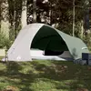 Image de vidaXL Tente de camping à dôme 4 personnes vert imperméable
